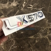 Decal tem chữ LX570 dán đuôi xe ô tô