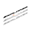 Decal tem chữ EXPLORER 3D nhựa ABS dán trang trí ô tô DC-EXPLABS