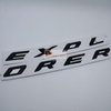 Decal tem chữ EXPLORER 3D nhựa ABS dán trang trí ô tô DC-EXPLABS