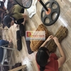 Đệm lót ghế ô tô hạt gỗ Bách Xanh 100% tự nhiên tựa lưng massage trên ô tô