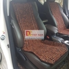 Đệm hạt gỗ tựa lưng massage ô tô 100% gỗ Trắc tự nhiên nguyên mộc, đan kết diềm mép cao cấp