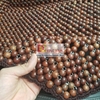 Đệm hạt gỗ tựa lưng massage ô tô 100% gỗ Trắc tự nhiên nguyên mộc, đan kết diềm mép cao cấp