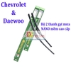 Bộ 2 thanh gạt nước mưa ô tô Nano mềm cao cấp hãng xe Chevrolet, Daewoo: Cruze-Aveo-Captiva-Trax-Spark-Lacetti-Gentra-Lanos-Matiz-Orlando-Colorado