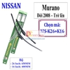 Bộ 2 thanh gạt nước mưa ô tô Nano mềm cao cấp hãng xe Nissan: Sunny-Teana-X trail-Navara-Livina-Grand Livina-Juke-Murano-Qashpai