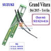 Bộ 2 thanh gạt nước mưa ô tô Nano mềm cao cấp hãng xe Suzuki: Celerio-Vitara-Swift-Ertiga-Grand Vitara-Alto-Carry1.0-Wagon R