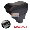 Hộp tỳ tay ô tô cao cấp Mazda 2 tích hợp 6 cổng USB