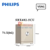 Két sắt điện tử thông minh vân tay, mã số ảo, Wifi, chìa cơ. Thương hiệu Hà Lan cao cấp Philips - SBX602