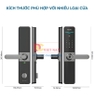 Bộ khóa cửa thông minh Gateway điều khiển từ xa, vân tay, thẻ từ, mật khẩu và chìa cơ. Thương hiệu Hà Lan cao cấp Philips DDL610-5HBS