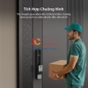 Bộ khóa cửa thông minh tích hợp mở khuôn mặt Face ID, vân tay, thẻ từ, mật khẩu và chìa cơ. Thương hiệu Hà Lan cao cấp Philips DDL720-FVP-7HWS