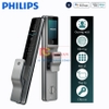 Bộ khóa cửa thông minh tích hợp mở khuôn mặt Face ID, vân tay, thẻ từ, mật khẩu và chìa cơ. Thương hiệu Hà Lan cao cấp Philips DDL720-FVP-7HWS