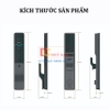 Bộ khóa cửa thông minh tích hợp mở tĩnh mạch, vân tay, thẻ từ, mật khẩu và chìa cơ, tích hợp kèm chuông hình ảnh. Thương hiệu Hà Lan cao cấp Philips DDL720-MVP-17HWS