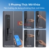 Bộ khóa cửa thông minh Gateway điều khiển từ xa, vân tay, thẻ từ, mật khẩu và chìa cơ, tích hợp kèm chuông cửa. Thương hiệu Hà Lan cao cấp Philips DDL801-5HBS