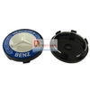 Logo chụp mâm, ốp lazang bánh xe ô tô Mercedes Benz BZ60 đường kính 60mm