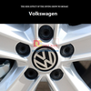 Logo chụp mâm, ốp lazang bánh xe ô tô Volkswagen DZ-003