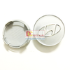 Logo chụp mâm, ốp lazang bánh xe ô tô Hyundai HY-60, Kích thước đường kính 60mm
