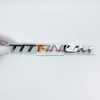 Decal tem chữ inox TITANIUM dán đuôi xe ô tô
