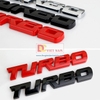 Decal tem chữ Turbo inox dán trang trí thân xe hoặc đuôi ô tô