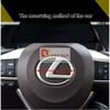 Logo biểu tượng vô lăng xe ô tô Lexus, đường kính 64mm và 77mm   