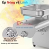 Máy ép dầu thực vật dùng trong gia đình. Thương hiệu cao cấp AOSIDA - A250