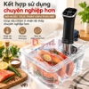 Máy nấu chậm Sous Vide chuyên nghiệp kết nối Wifi dùng cho gia đình, nhà hàng và khách sạn. Thương hiệu Tây Ban Nha cao cấp Creativechef - SV16 Pro Max