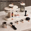 Máy pha cà phê bán tự động 3 trong 1 Espresso, Cappuccino, Latte. Kết hợp máy xay cà phê 15 chế độ. Thương hiệu Mỹ cao cấp HiBREW - H14