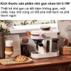 Máy pha cà phê bán tự động 3 trong 1 Espresso, Cappuccino, Latte. Kết hợp máy xay cà phê 15 chế độ. Thương hiệu Mỹ cao cấp HiBREW - H14