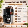 Máy pha cà phê, kèm xay hạt tự động Drip. Thương hiệu Hà Lan cao cấp Philips - HD7761/00