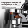 Máy pha và xay cà phê bán tự động 3 trong 1 với 44 chế độ xay, Espresso, Cappuccino, Latte. Thương hiệu Mỹ cao cấp HiBREW - H7 LITE