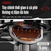 Máy pha và xay cà phê bán tự động 3 trong 1 với 44 chế độ xay, Espresso, Cappuccino, Latte. Thương hiệu Mỹ cao cấp HiBREW - H7 LITE