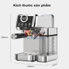 Máy pha cà phê Espresso bán tự động, 3 trong 1 tự động pha Espresso, Latte, Cappuccino. Thương hiệu Mỹ cao cấp HiBREW - H13A