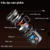 Máy rang hạt cà phê công nghệ gia nhiệt không khí chuyên nghiệp. Thương hiệu Mỹ cao cấp Cafemasy CCR-305D