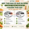 Máy thái rau củ quả đa năng, thái lát, thái sợi, thái hạt lựu. Thương hiệu Mỹ cao cấp Septree - GJ817