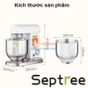 Máy trộn bột, đánh kem 10 lít chuyên nghiệp 3 trong 1 - Dòng công nghiệp. Thương hiệu Mỹ cao cấp Septree - B10SS và B10