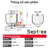 Máy trộn bột, đánh kem 10 lít chuyên nghiệp 3 trong 1 - Dòng công nghiệp. Thương hiệu Mỹ cao cấp Septree - B10SS và B10