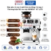 Máy pha và xay cà phê bán tự động 3 trong 1 với 44 chế độ xay, Espresso, Cappuccino, Latte. Thương hiệu Mỹ cao cấp HiBREW - H7 LITE
