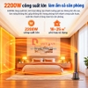 Quạt không cánh làm mát và sưởi ấm 2 trong 1, Serial 5000 - Dòng cao cấp. Thương hiệu Hà Lan nổi tiếng Philips - AHR5164FD