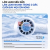 Quạt mini cầm tay USB, serial 2000, 5 cấp độ gió, pin 3.000mAH. Thương hiệu Hà Lan cao cấp Philips ACR2124PPF - ACR2124MPF