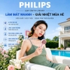 Quạt mini cầm tay USB, serial 2000, 5 cấp độ gió, pin 3.000mAH. Thương hiệu Hà Lan cao cấp Philips ACR2124PPF - ACR2124MPF