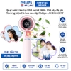 Quạt mini cầm tay USB, serial 3000, 100 cấp độ gió, pin 3.000mAH. Thương hiệu Hà Lan cao cấp Philips - ACR3242PPF