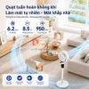 Quạt tuần hoàn không khí xoay 3 chiều, động cơ biến tần, tích hợp 99 cấp độ gió, Serial 3000. Thương hiệu Hà Lan Philips - ACR3262CFV