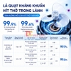 Quạt tuần hoàn không khí xoay 3 chiều, động cơ biến tần, tích hợp 99 cấp độ gió, Serial 3000. Thương hiệu Hà Lan Philips - ACR3262CFV