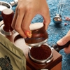 Tay pha cà phê Espresso cầm tay không đáy cao cấp, dùng cho máy chuẩn E61, size 58mm