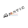 Decal logo 3D chữ nổi 4 MATIC dán xe đuôi ô tô