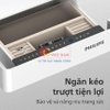 Két sắt điện tử thông minh vân tay, mã số ảo, sạc điện thoại. Thương hiệu Hà Lan cao cấp Philips SBX301-5PC