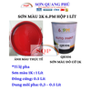 qb306-son-mau-do-co-2k-autopaint-hieu-6-pm-lon-1-lit-cho-oto-xe-may