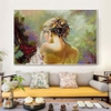0012PN Tranh Canvas Phòng Ngủ Cô Gái