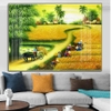 ĐQ21 Tranh Phong Cảnh Đồng Quê Tráng Gương