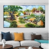 ĐQ30 Tranh Phong Cảnh Đồng Quê Tráng Gương