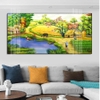 ĐQ27 Tranh Phong Cảnh Đồng Quê Tráng Gương