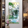 DH0027 Tranh Đồng Hồ Treo Tường Tráng Gương Bức Dọc